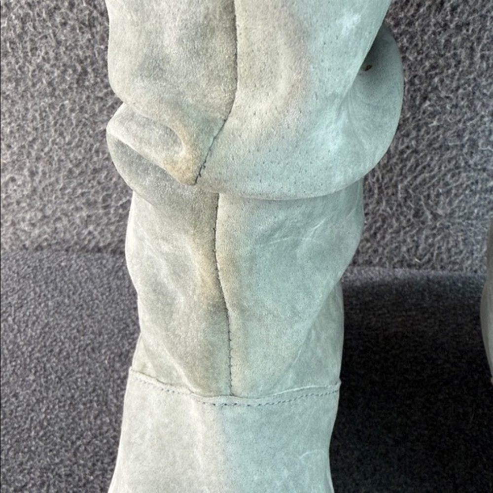 Rare‎ UGG Gray Suede Women's Slouch Boots Size 8 - Picture 12 of 15